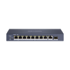 HIKVISION DS-3E0510HP-E 10-Port Gigabit Unmanaged Hi-PoE Switch (Fiber...