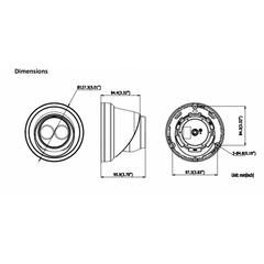 Hikvision DS-2CD2F22FWD-I Internal Pan & Tilt IP Dome with 10m IR 4mm lens