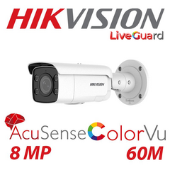 Hikvision DS-2CD2T87G2-LSU/SL(C) 8mp 4K ColorVu Strobe light and Audible...