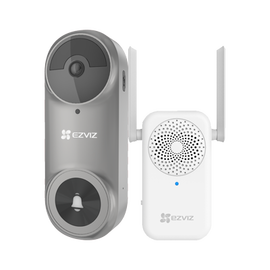 EZVIZ DB2/PRO/GREY 5MP Battery Wifi Doorbell Camera and plugin chime