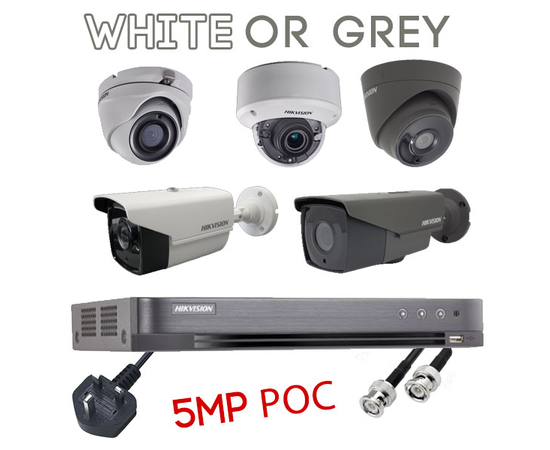 Hikvision 4 Channel 5MP POC Turbo CCTV Kit Builder