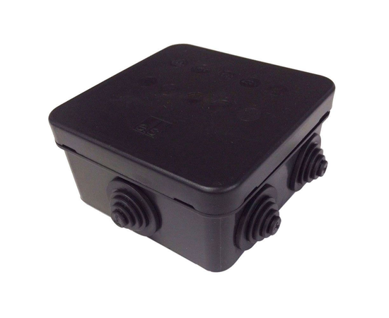 HP 80 Waterproof Outdoor Junction Box in Black