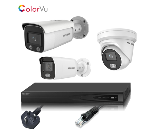 Hikvision 4MP ColorVu with AcuSense 4 Channel IP CCTV Kit Hikvision 4MP ColorVu with AcuSense 4 Channel IP CCTV Kit