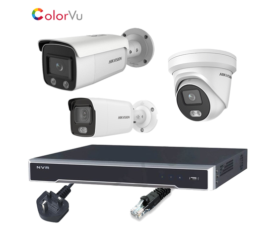 Hikvision 4MP ColorVu with AcuSense 16 Channel IP CCTV Kit
