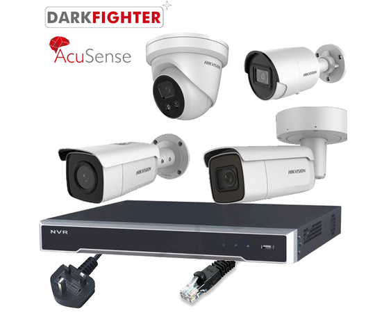 Hikvision 8MP Acusense 4 Channel IP CCTV Kit