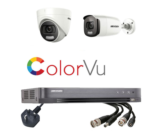 Hikvision 4 Channel 5MP Colorvu Turbo CCTV Kit Builder
