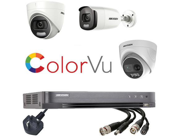 Hikvision 8 Channel 2MP Colorvu/Turbo X CCTV Kit Builder