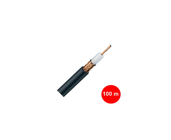 CCTV RG-59 Cable Pure Copper - 100M (No Power - POC)