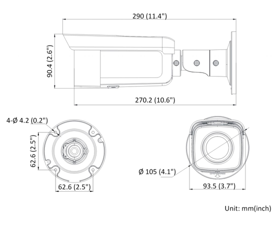 Hikvision DS-2CD2T86G2-2I/B 2.8mm-Black