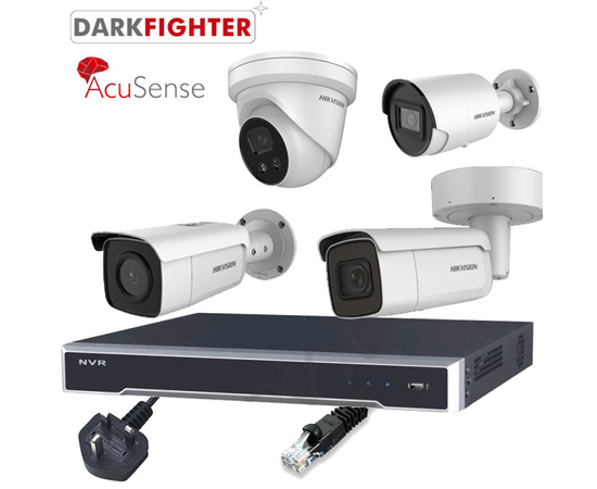 Hikvision 4MP Acusense 4 Channel IP CCTV Kit