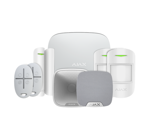 Ajax Kit 1 with Keyfobs - Hub 2 & MotionProtects (Non cam)