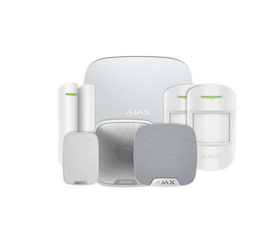 Ajax Kit 3 with KeyPad - Hub 2 & MotionProtects (Non cam)