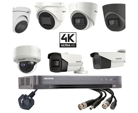 Hikvision 4 Channel 4K Turbo HD CCTV Kit Builder