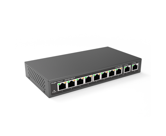 Ruijie RG-ES110D-P 8 Port 100Mbps Desktop Unmanaged POE Switch