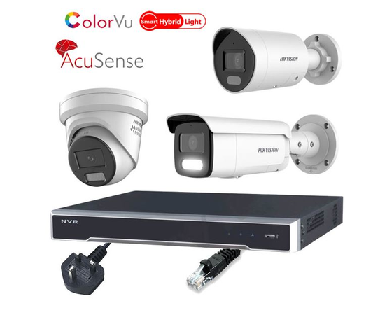 Hikvision 4MP Hybrid Light ColorVu 8 Channel IP CCTV Kit Builder