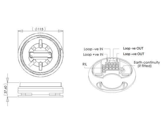 Nittan EV-AV2 BASE SOUNDER/BEACON