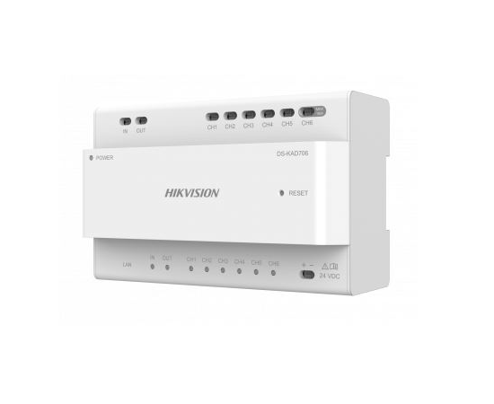 Hikvision DS-KAD706Y 2-wire video/audio distributor (For 2-wire IP Intercom)