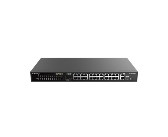 Ruijie RG-ES126S-LP-V2 24 Port (100 Mbps) PoE+ Switch (180W budget) Rackmount...