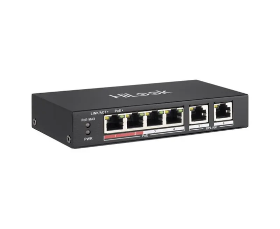 Hikvision HiLook 4 Port Fast Ethernet Unmanaged POE Switch (NS-0106P-35)