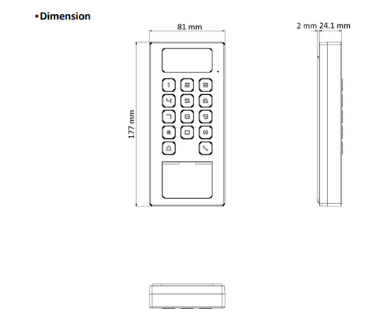 Hikvision DS-K1T502DBFWX-C