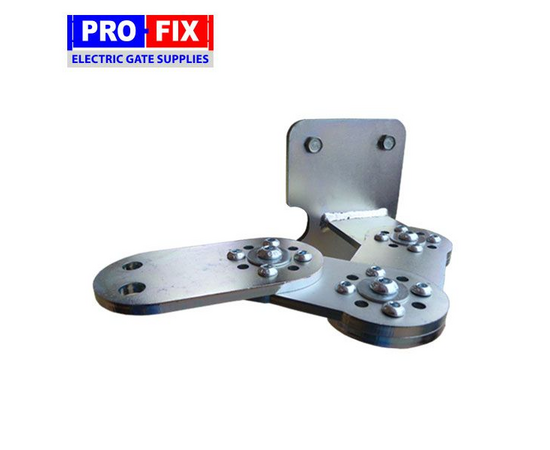 Pro-Fix Fully Adjustable Heavy Duty Electric Gate Bracket Set - Single for...