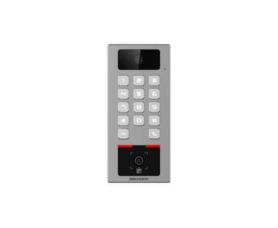 Hikvision DS-K1T502DBWX-CQR Stand Alone Intercom/Access Control Terminal with...