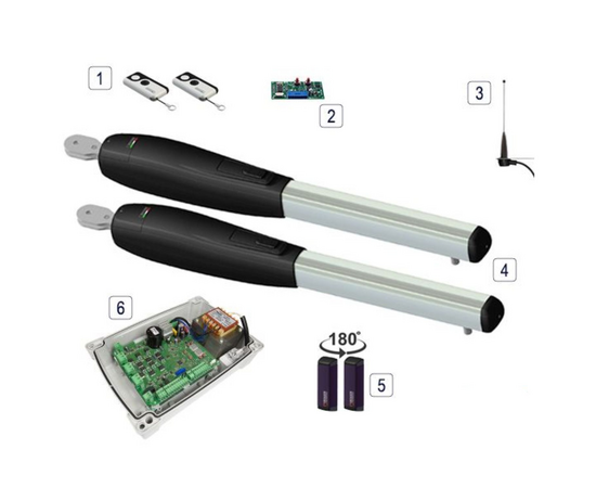 Roger Technology SMARTY 5 36v BRUSHLESS Electric Gate Kit - Double