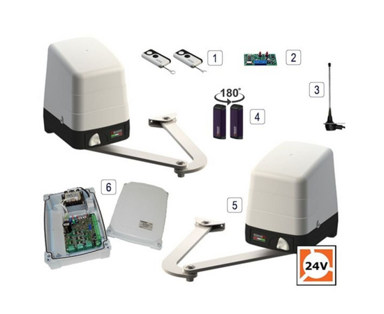 Roger Technology BH23/282 24v BRUSHLESS Electric Gate Kit - Double (284 Kit)