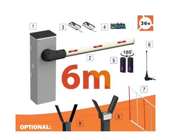 Roger Technology Bionik BI/006 Brushless Automatic Barrier Series 6m