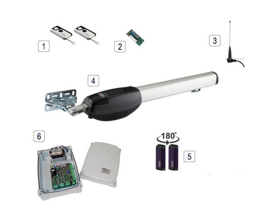Roger Technology BE20/210S 24v BRUSHLESS Electric Gate Kit - Single