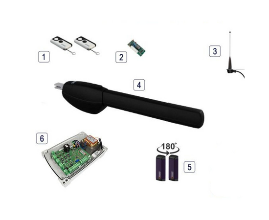 Roger Technology BE20/211/HS/B/S Black Edition 36v BRUSHLESS Electric Gate...