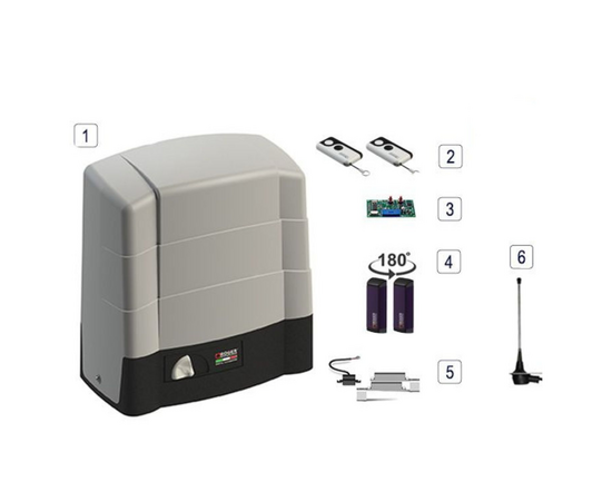 Roger Technology BG30/1004/HS 36v BRUSHLESS Electric Sliding Gate Kit - 1000KG