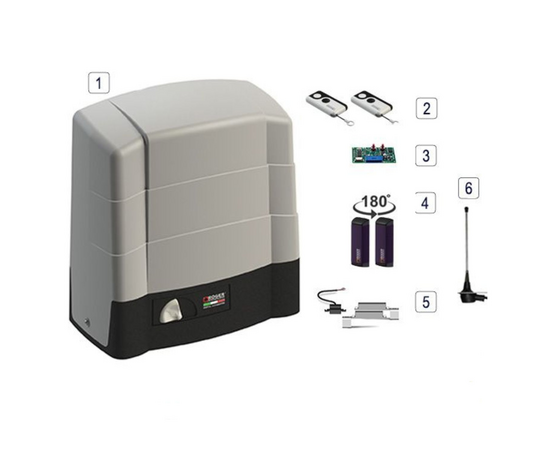 Roger Technology BG30/1606 36v BRUSHLESS Electric Sliding Gate Kit - 1600KG