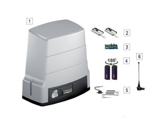 Roger Technology BH30/806 24v BRUSHLESS Electric Sliding Gate Kit - 800kg