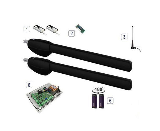 Roger Technology BE20/410/B Black Edition 36v BRUSHLESS Electric Gate Kit -...