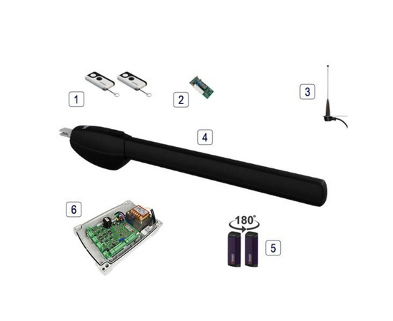 Roger Technology BE20/410/B/S Black Edition 36v BRUSHLESS Electric Gate Kit -...