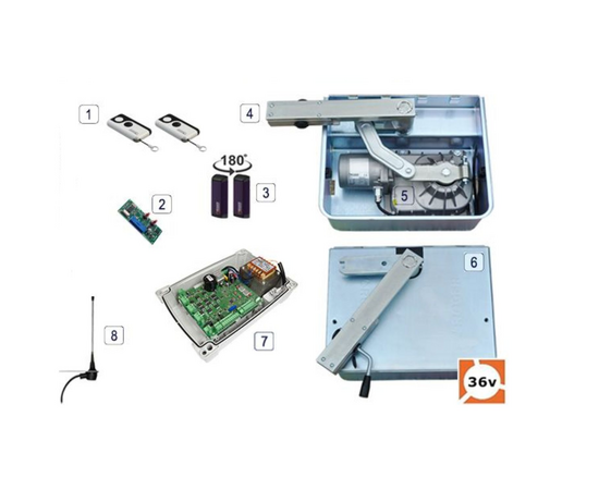 Roger Technology BR21/354/HS BRUSHLESS 36v Electric Gate Kit - Double
