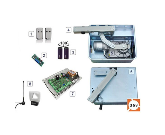 Roger Technology BR21/364 BRUSHLESS 36v Electric Gate Kit - Double (10m Cables)