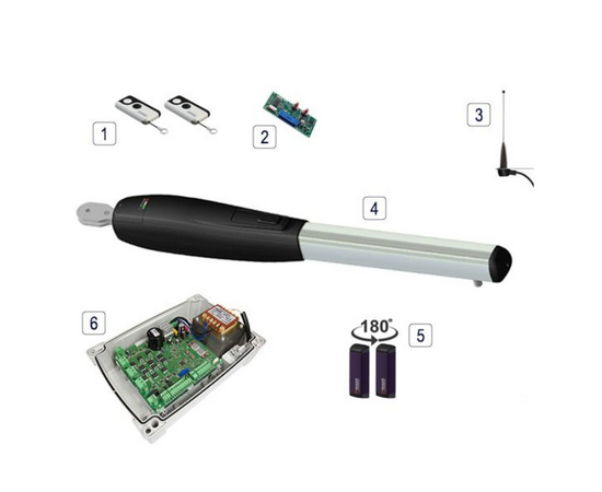 Roger Technology SMARTY5/S 36v BRUSHLESS Electric Gate Kit - Single - 5m Max