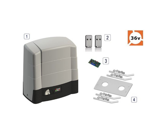 Roger Technology BG30/1806 36v BRUSHLESS Electric Sliding Gate Short Kit -1800kg