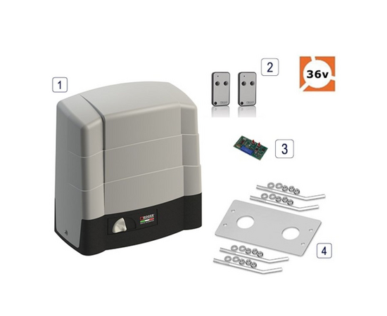 Roger Technology BG30/2206 36v BRUSHLESS Electric Sliding Gate Short Kit -2200kg