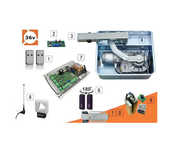 Roger Technology BR21/353/S BRUSHLESS 36v Electric Gate Kit - Single