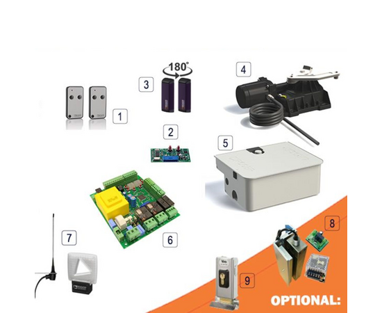 Roger Technology R21/353/SUB/S 230v Electric Gate Kit - Single