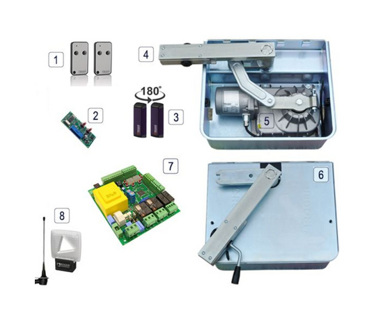 Roger Technology R21/353 Including Encoder 230v Electric Gate Kit - Double