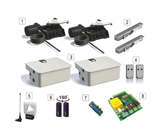Roger Technology R21/353/SUB 230v Electric Gate Kit - Double (Water Resistant)