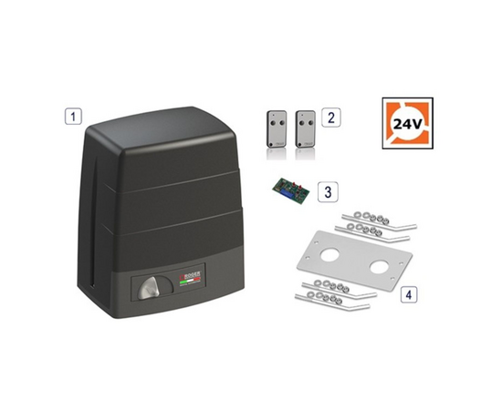 Roger Technology BM30/326/HS 24v BRUSHLESS Electric Sliding Gate Short Kit 400kg