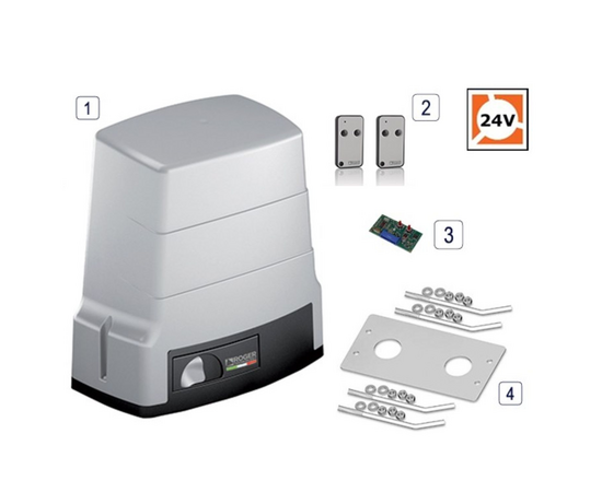 Roger Technology BH30/606/HS 24v BRUSHLESS Electric Sliding Gate Short Kit -...