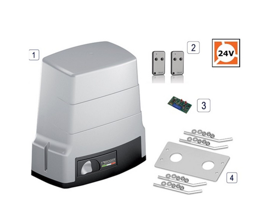 Roger Technology BH30/806 24v BRUSHLESS Electric Sliding Gate Short Kit - 800kg