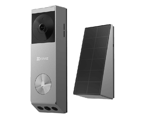 EZVIZ EP3x Pro WiFi Battery Solar or Hardwired 2K Dual Lens Doorbell Camera