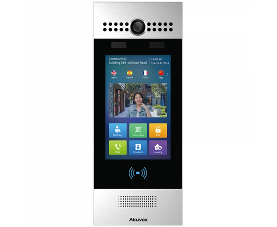Akuvox - R29S IP Touchscreen Door Intercom Unit with Camera, RFID Card Reader